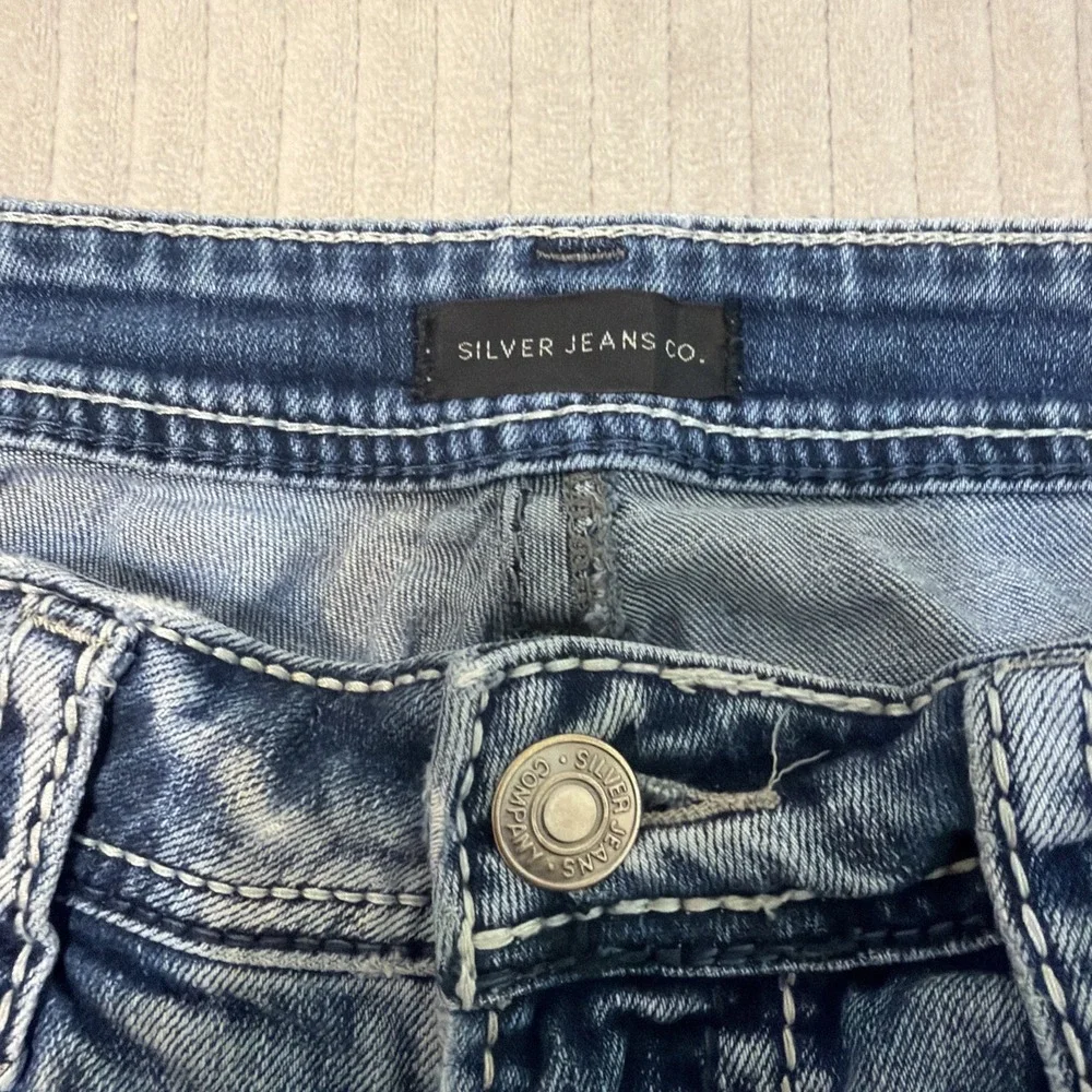 Silver Jeans Co Jeans Womens 29x31 Suki Mid Slim Boot Med Wash Denim